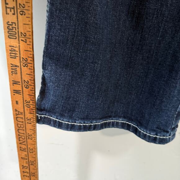 Ariat Women's REAL Low Rise Stretch Rosy Whipstitch Boot Cut Jean Lakeshore 33R - Picture 7 of 9